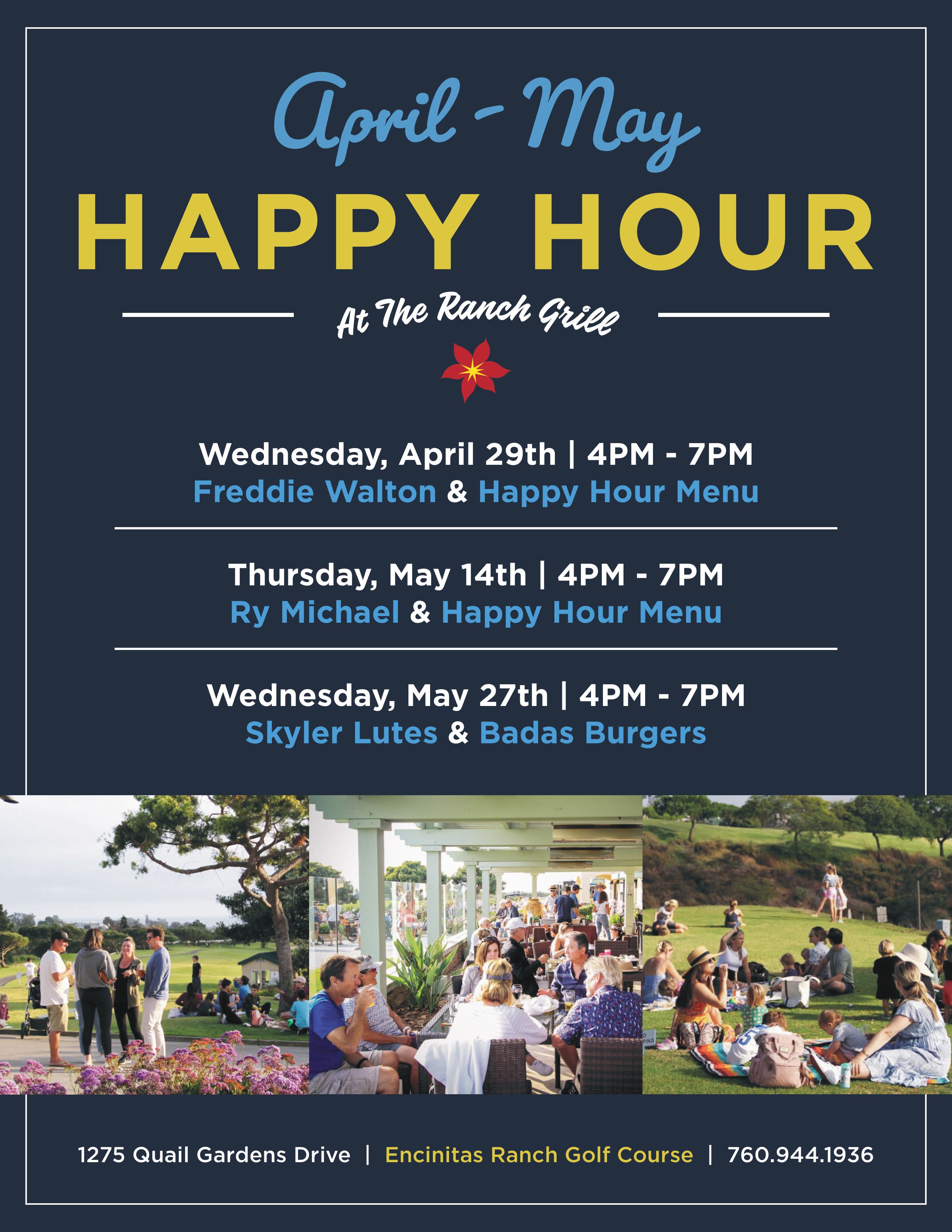 ER Happy Hour Calendar Flyer 2025