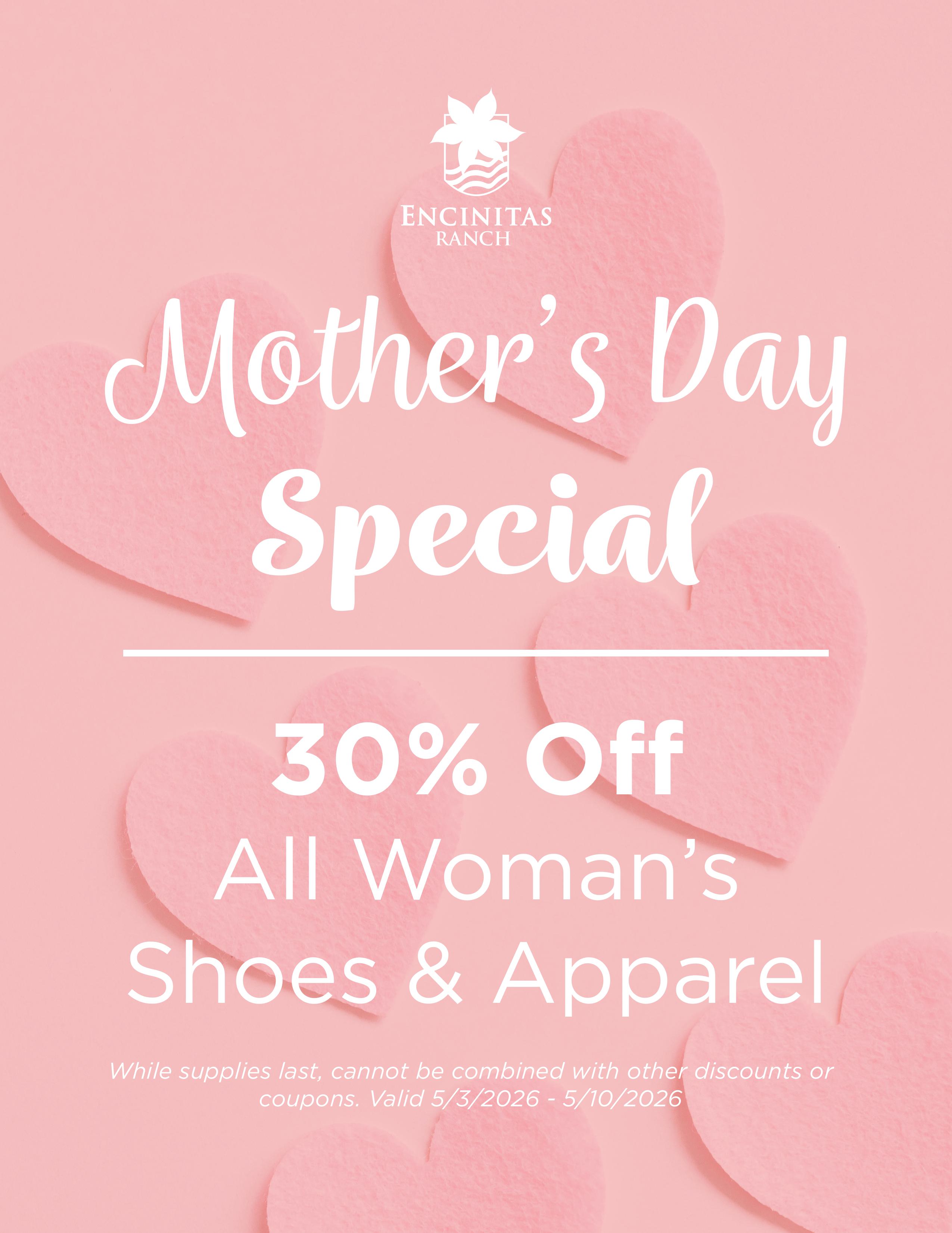 ER Merch sale MAY 2026 flyer Mothers Day