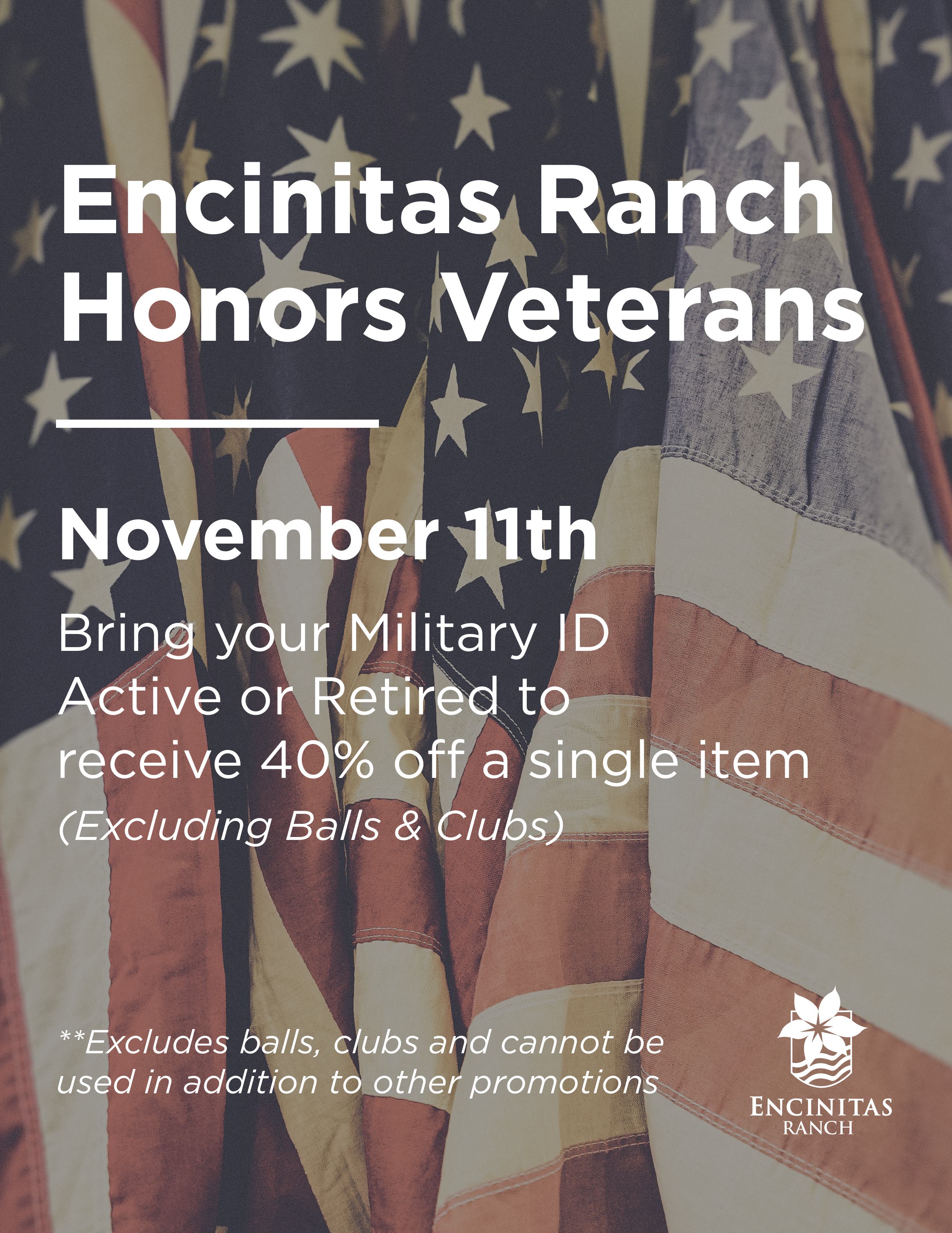 ER Veterans Day merch special Flyer 2025